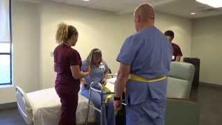 Physical Therapy Transfer Training  How To Transfer From Wheelchair To Bed [upl. by Cousins]