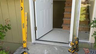 Jeld Wen Front Door Installation  Really crappy products and craftsmanship PART 1 [upl. by Sharona]