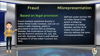 What is Difference Between Fraud amp Misrepresentation [upl. by Harrison525]