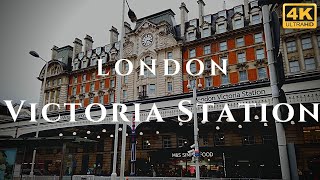 London Victoria Station Walk Through England 4K [upl. by Adnac]