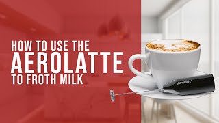 How To Use the AeroLatte To Froth Milk [upl. by Eriuqs]