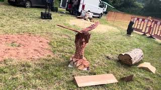 A fabulous range of wooden sculpture at Caerleon festival 2024 [upl. by Retswerb796]