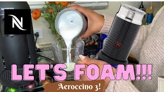 How To Foam Milk With Aeroccino 3 Make Coffee With Foam Tips amp Tricks  Easy Foamed Latte Recipe [upl. by Eadahs]