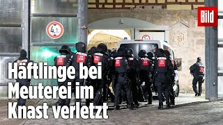 Gefängnismeuterei Polizei stürmt Knast in Thüringen  JVA Untermaßfeld [upl. by Cela]